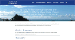 Desktop Screenshot of fundfornonviolence.org